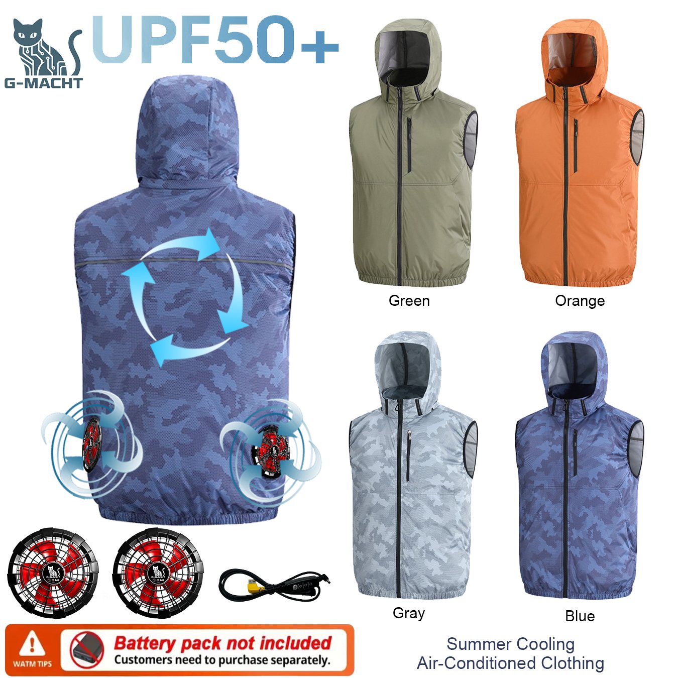 Outdoor Sport Jacket Brand - 여름 스포츠 12V/5V 팬 에어컨 쿨
