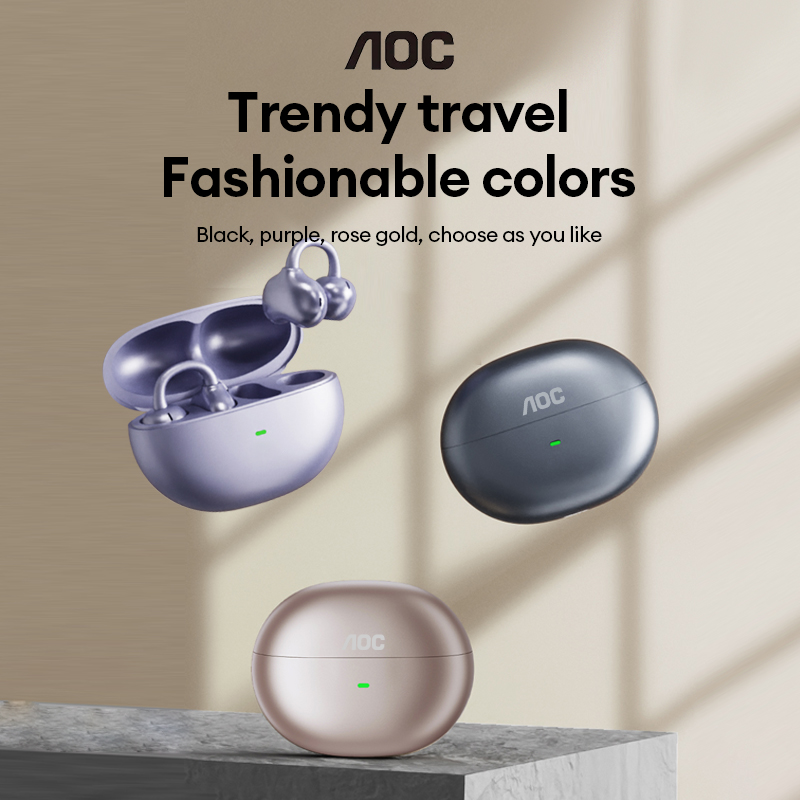 Outdoor Sport Games - AOC ACD2544 무선 블루투스 이어클립 이어버드