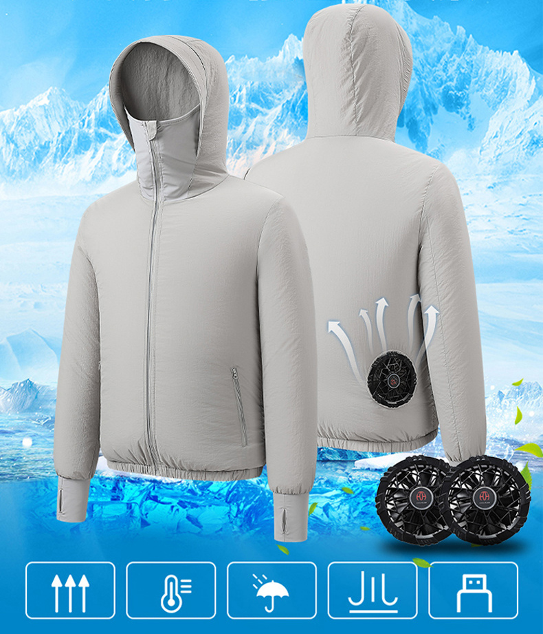 Outdoor Sport Jacket Brand - 여름 스포츠 팬 에어컨 쿨 남성