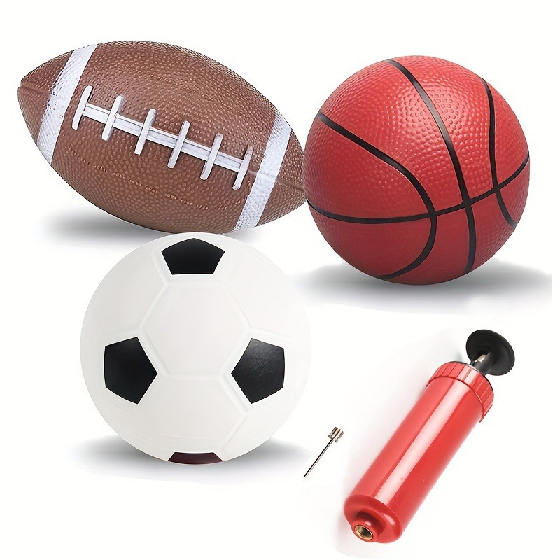 Outdoor Sport An - 3개의 6인치 직경 축구 농구 공