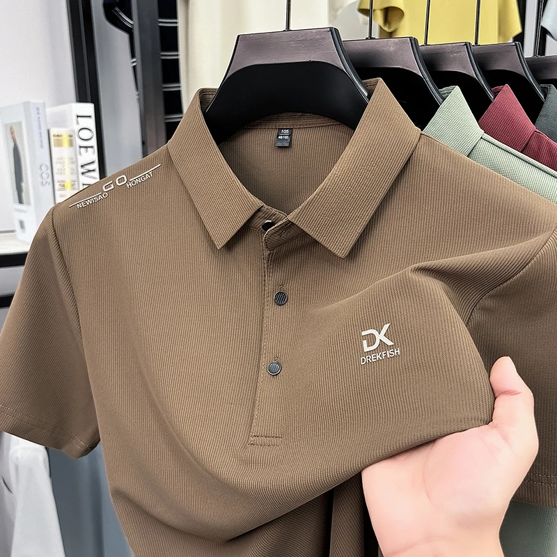 Outdoor Sport Outfit - DREKFISH 자수 폴로 셔츠 남성용 탄성