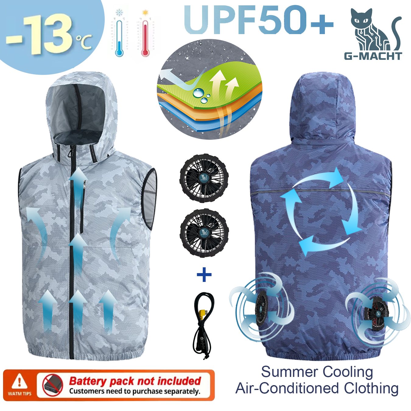 Outdoor Sport Jacket Brand - 여름 스포츠 12V/5V 팬 에어컨 쿨
