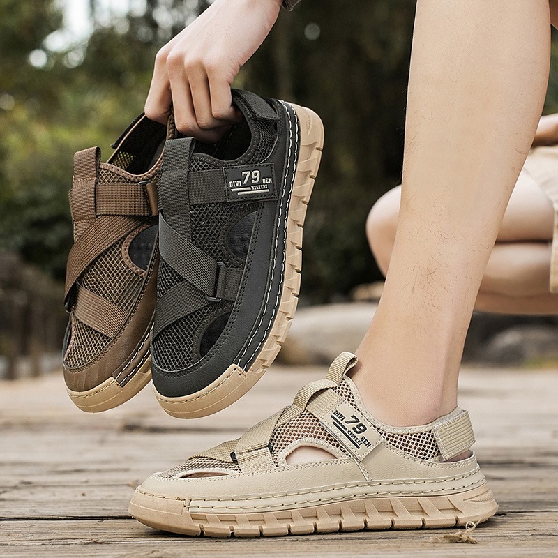 Outdoor Sport Outfit - 남성 샌들 여름 메쉬 통기성 속이