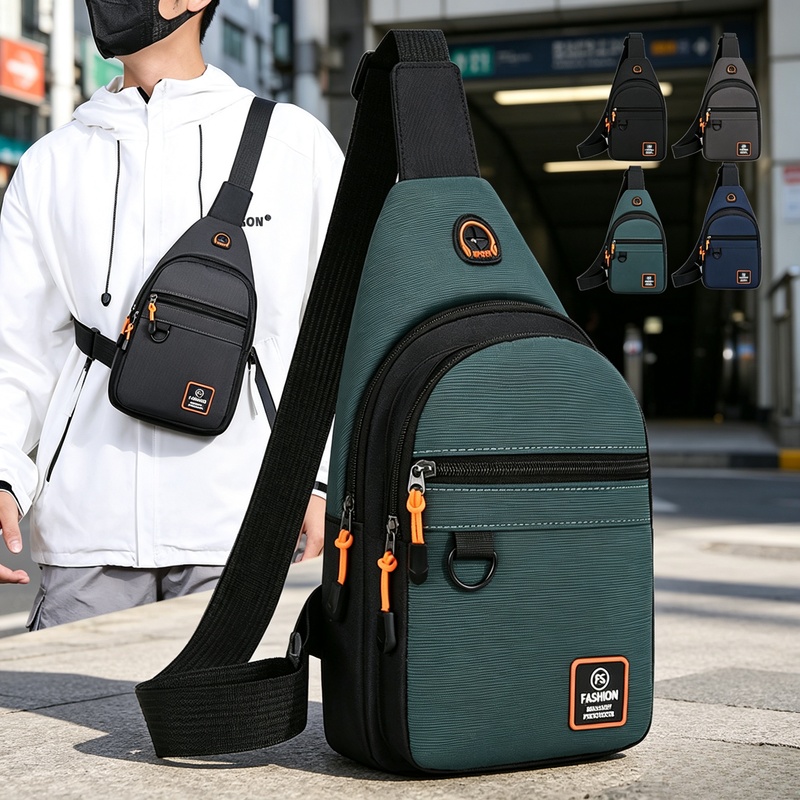 Outdoor Sport Backpack - 남성용 방수 스포츠 크로스바디 체스트백 레저