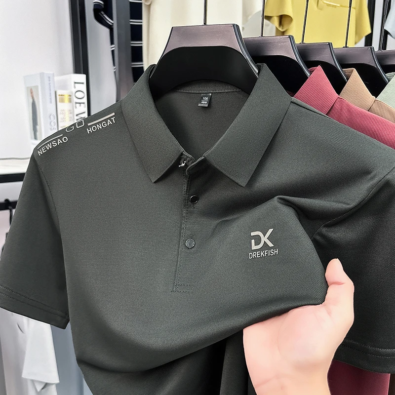 DREKFISH 자수 폴로 셔츠 남성용 탄성 아이스 실 - Outdoor Sport Outfit 리뷰 및 가격