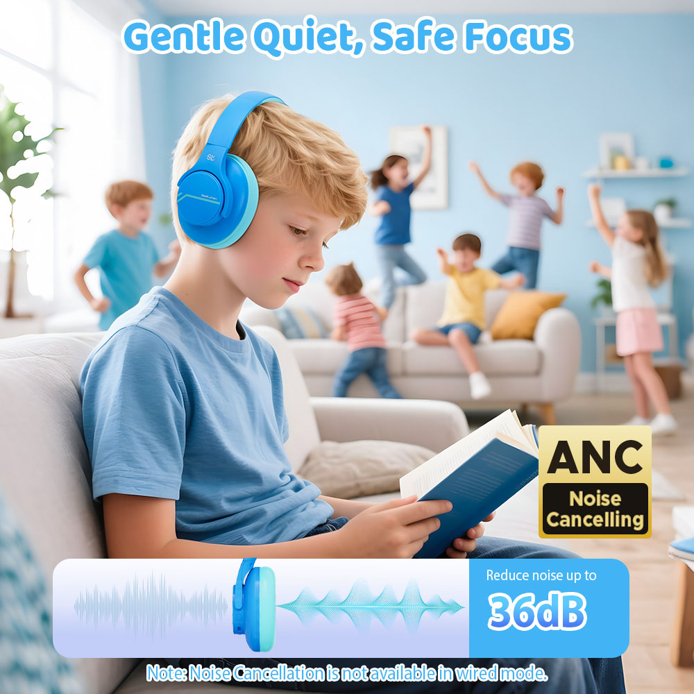 어린이를 위한 ANC 소음 차단 헤드폰 무선 블루투스  - Outdoor Sport Activities For Kids 리뷰 및 가격