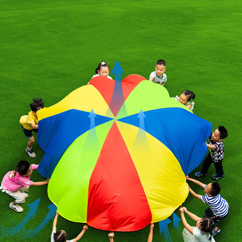 2M/4M 직경 어린이 야외 팀워크 게임 무지개 낙하산 - Outdoor Sport Activities For Kids 리뷰 및 가격