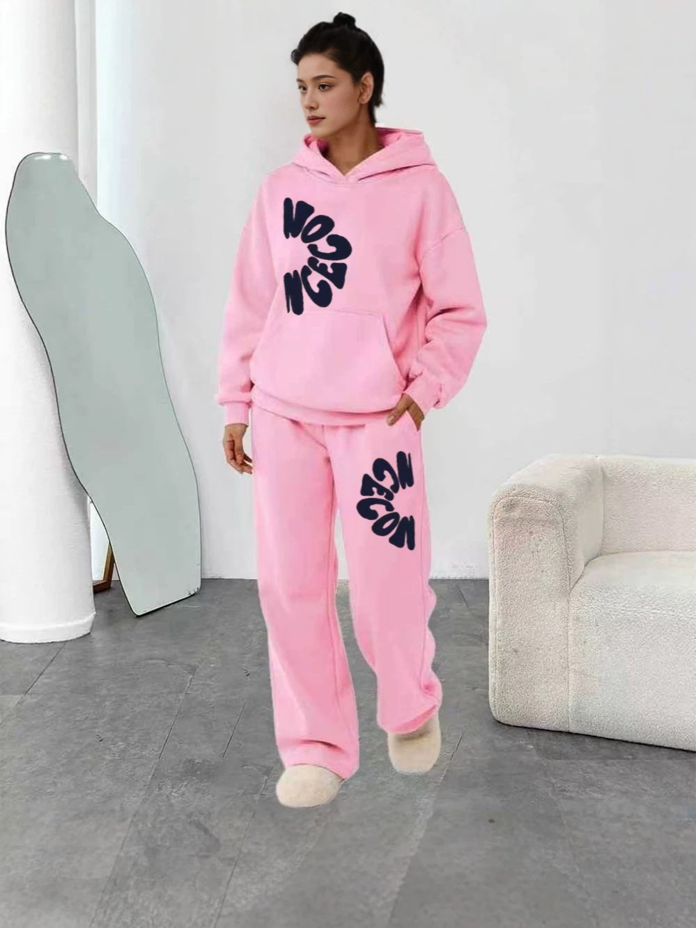 2026 신상 도매 여성용 프린트 후드 점퍼 조거 세트 - Outdoor Sport Outfit 리뷰 및 가격