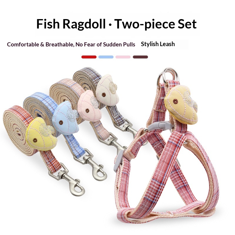 소형견 하네스와 리드줄 세트, 플래드 패턴 부드러운 브 - Headcollar Rope Set 리뷰 및 가격