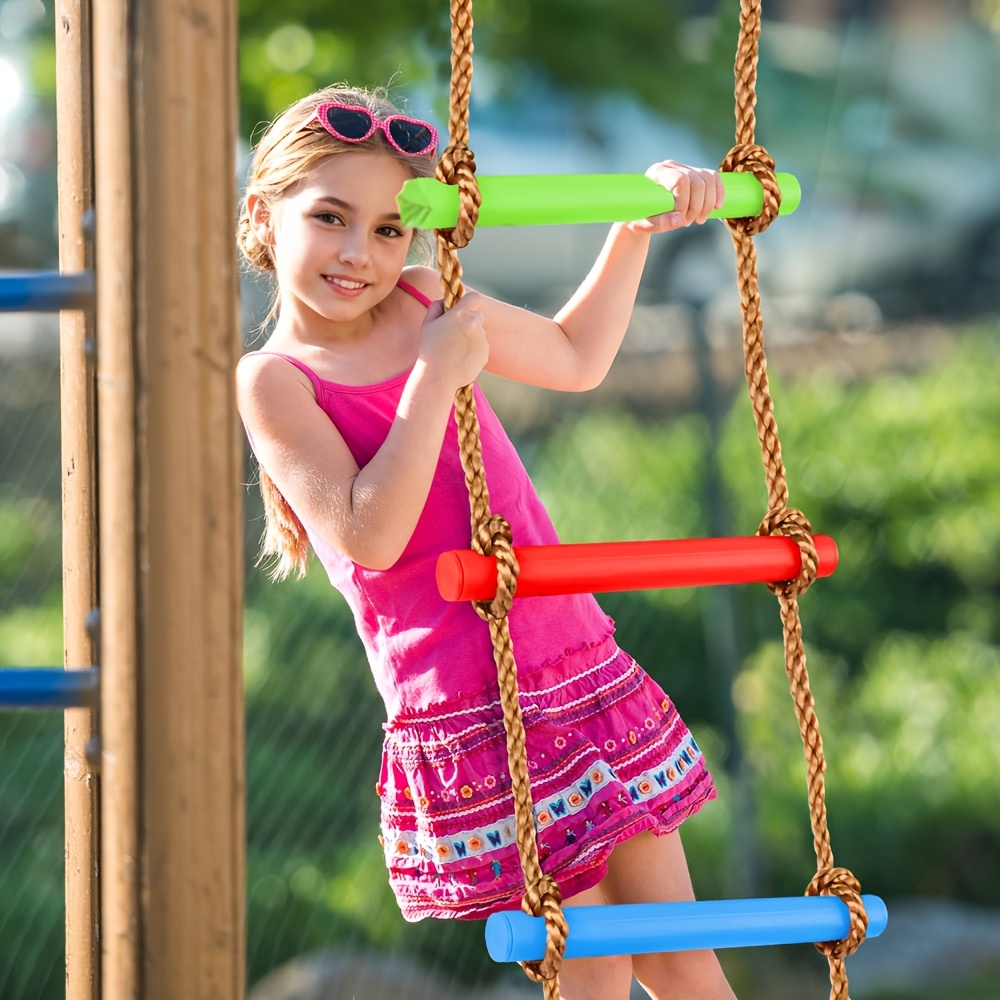 1pc 다채로운 어린이 등반 사다리 스윙 내구성 PE  - Outdoor Sport Activities For Kids 리뷰 및 가격