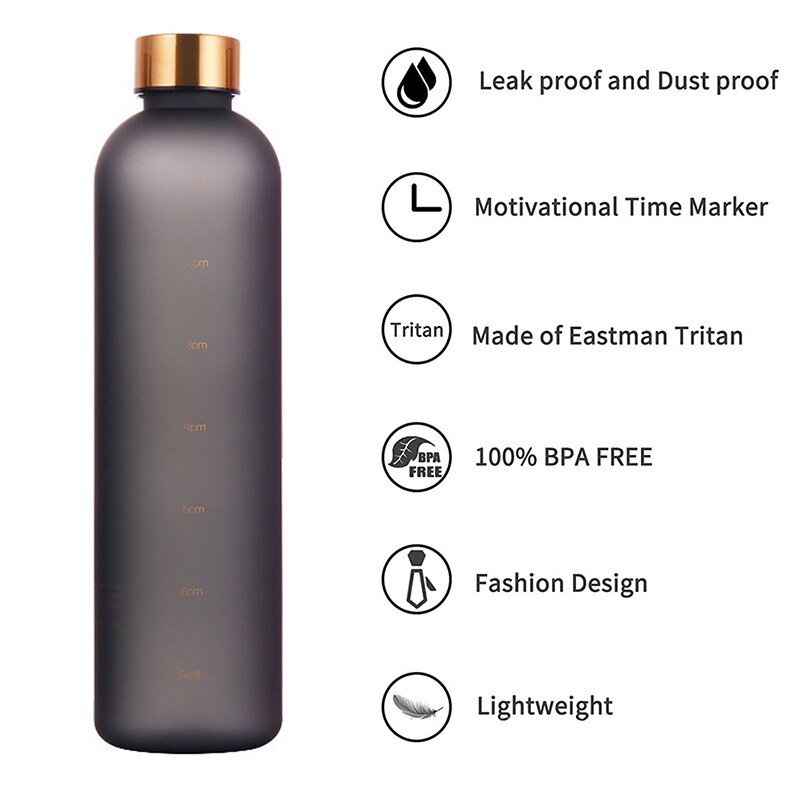 1000ml 용량의 시간 표시가 있는 32온스(oz)  - Outdoor Sport Field 리뷰 및 가격