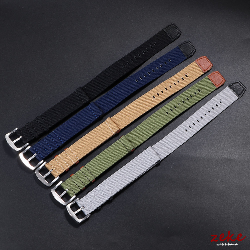 20mm 22mm 나일론 가죽 시계 스트랩 빈티지 카키 - Outdoor Sport Field 리뷰 및 가격