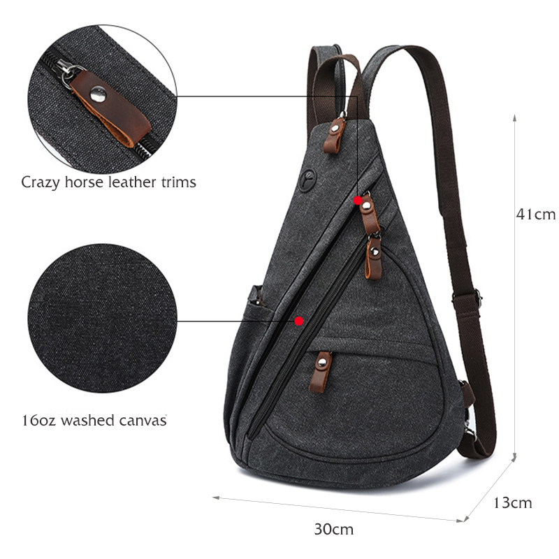 캔버스 슬링 백 컨버터블 크로스 바디 가슴 가방 어깨  - Outdoor Sport Backpack 리뷰 및 가격
