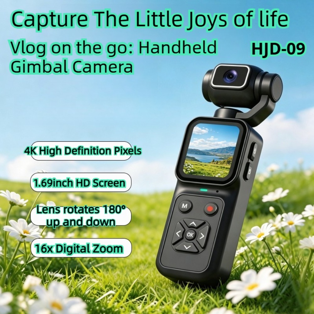 HJD-09 4K 블로그 카메라 180 °   16배  - Outdoor Sport Live 리뷰 및 가격
